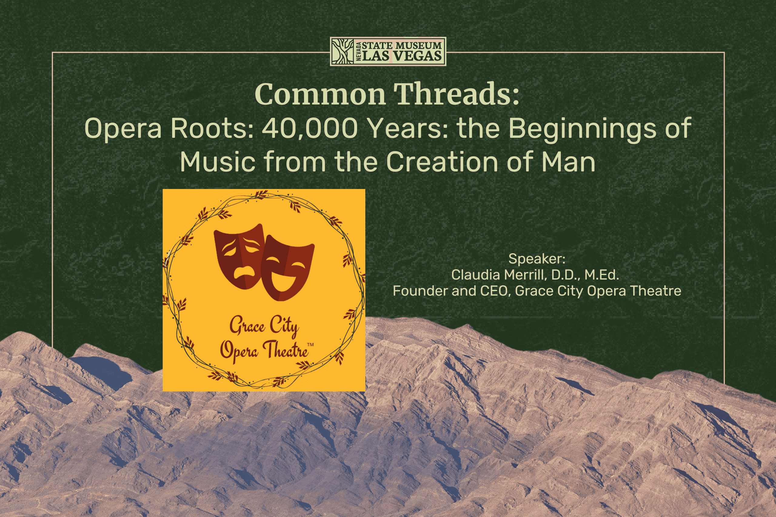 Common Threads: Opera Roots: 40,000 Years: the Beginnings of Music from the Creation of Man
