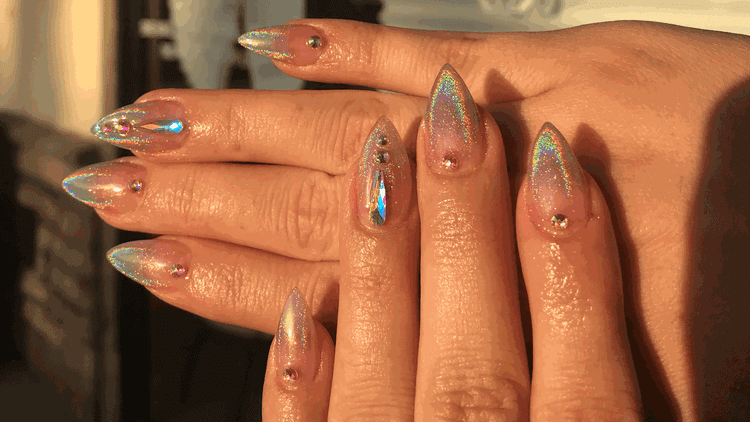 Love Diamond Nails