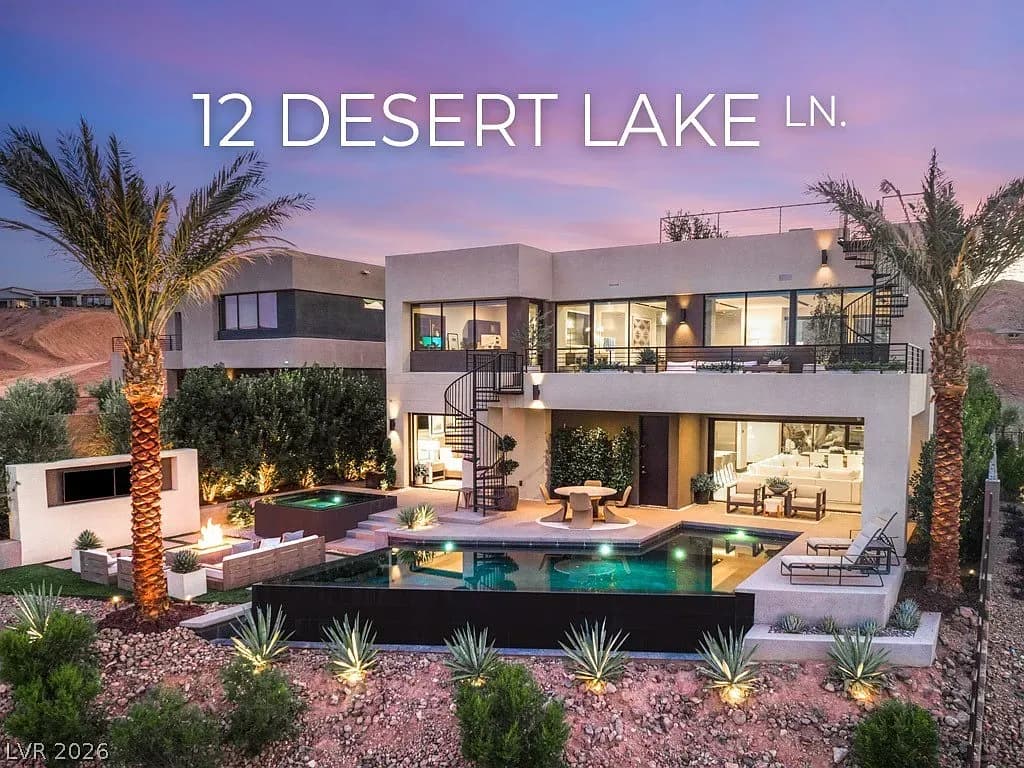 A Private Blue Heron Masterpiece Brings Elevated Desert Living to Lake Las Vegas