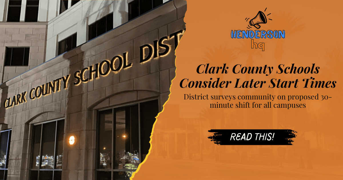 Clark County Schools Consider Later Start Times