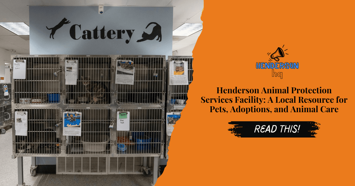 Henderson Animal Protection Services Facility: A Local Resource for Pets, Adoptions, and Animal Care