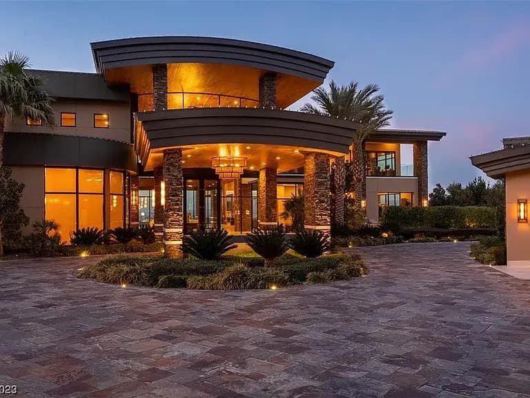 Modern Marvel on Dragon Ridge Showcases Panoramic Strip Views and Ultimate Privacy