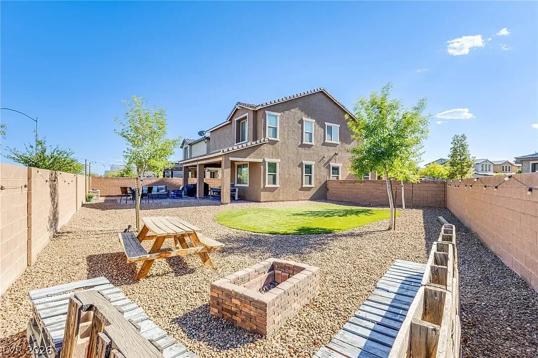 North Las Vegas Home Listed at $430K Offers a Large Yard, Loft and Gated Community